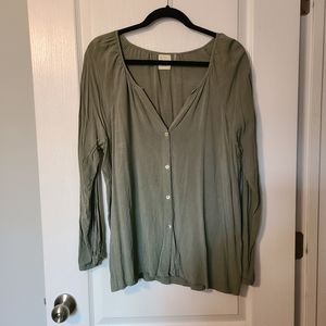 Olive green blouse